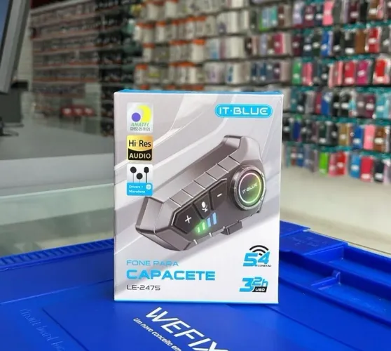Fone de ouvido Bluetooth para capacete intercomunicador - entrega em slz e região 