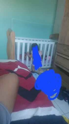 Berço + colchão, pouco usado.