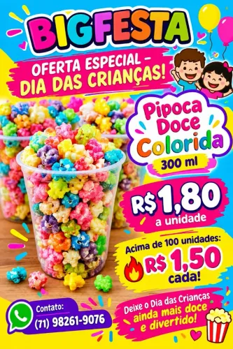 Pipoca doce