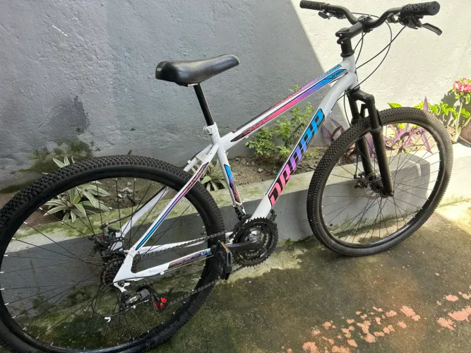 Bicicleta Aro 29 Dropp Sport Aço Carbono 21 Marchas Vel Freio a Disco e Suspensão