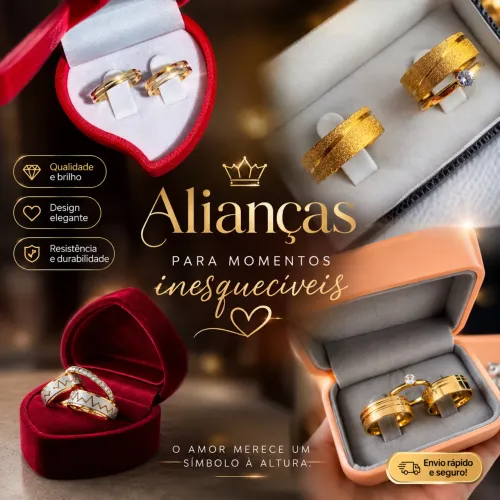 Alianças de namoro - Fsa - R$ 189