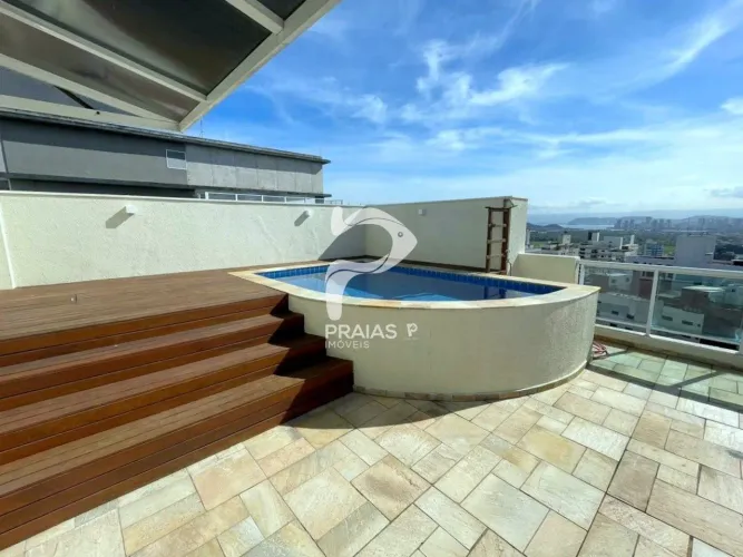 Cobertura Duplex com piscina, 2 dormitórios, Astúrias, Guarujá