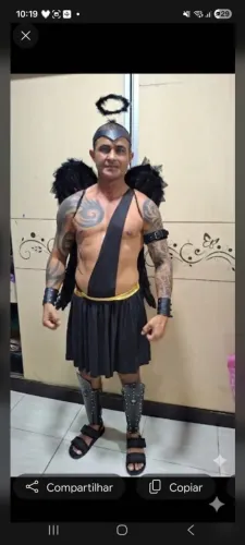 Fantasia Anjo Negro vários acessórios  !