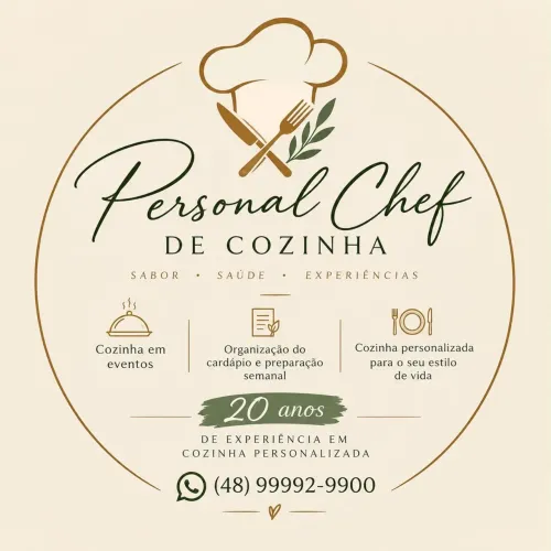 Personal Chef para eventos e preparação semanal !