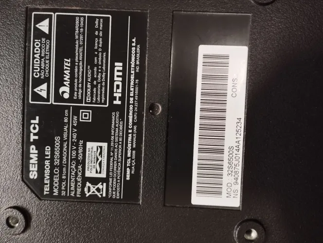 Tvs 4 unidades (defeito na tela)