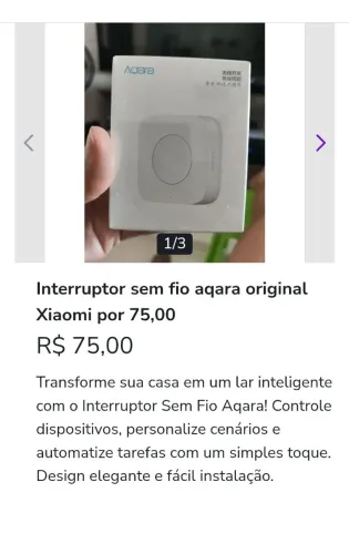 Interruptor sem fio aqara switch original