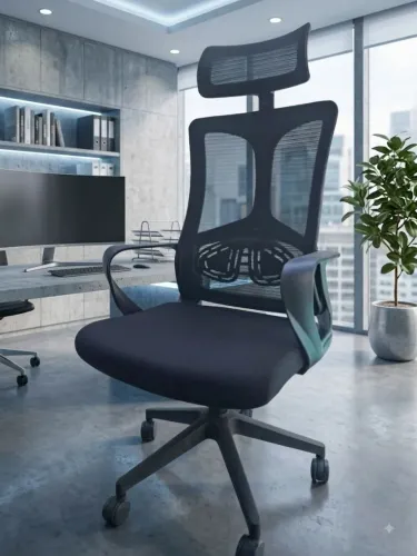 CADEIRA ESCRITÓRIO ERGONÔMICA LOMBAR CONFORT Novas