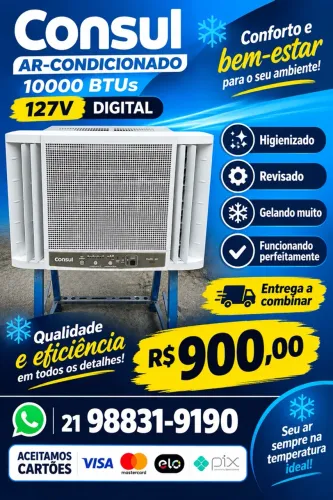 Ar-condicionado cônsul digital 10000btus 127v