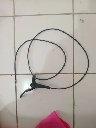 manete de freio hidráulico shimano mt200 traseiro
