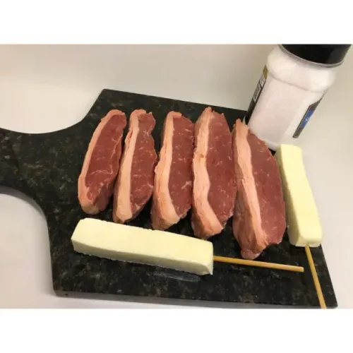 Tábua de corte de granito para churrasco ? 38 x 27 cm