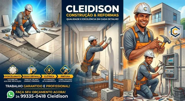 Profissionais da construcao civil
