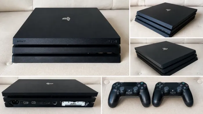 PS4 Pro 500GB - Ótimo Estado - 2 Controles - Leitor Não Funciona (Mídia Digital)