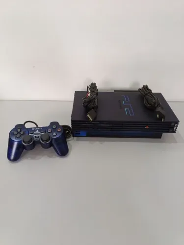 Vendo Console Sony Ps2 Fat Midnight Blue Bloqueado - Semi novo 