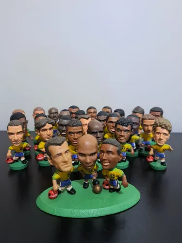 Coleção Completa Mini Craques Coca-Cola Brasil + Trio Especial<br>Dunga, Ronaldo e Romário 