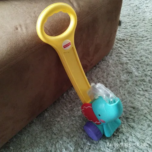 Brinquedo Educativo Elefante de Empurrar Bolinhas Fisher-Price