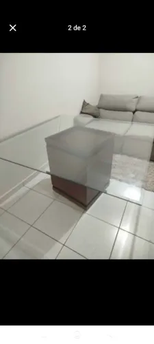 Mesa bisotê vidro 1,50x1,50cm