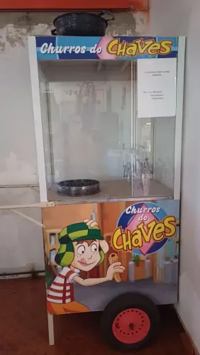 Carrinho de Churros Gourmet do Chaves - Completo com Doceira (Pronto para Trabalhar)