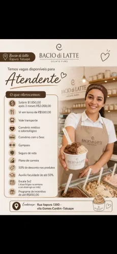 Atendente tatuape