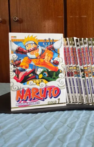 Naruto Gold Vol. 1 ao 13 1ª Impressão + Posters
