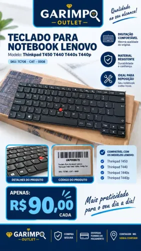 Teclado para notebook Lenovo