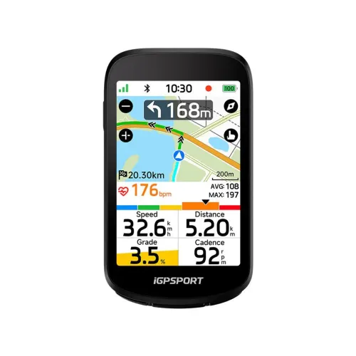 Ciclocomputador IGPsport BSC500 GPS Tela colorida 3,3" TOUCH SCREEN
