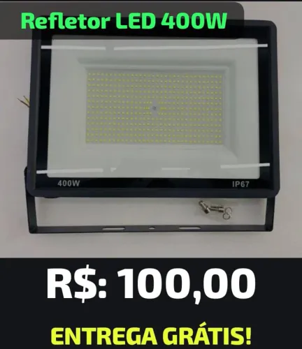 REFLETOR DE LED 400W EXTERNO BIVOLT