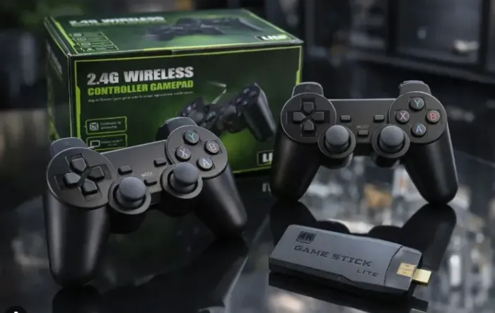 Game stick lite 4K com 2 controles - Com jogo do mario