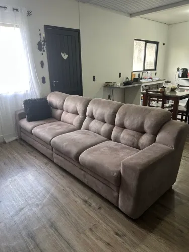 Sofá veludo 5 lugares, em excelente estado