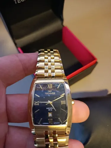 Relógio Technos Masculino Dourado GN12AA/1P