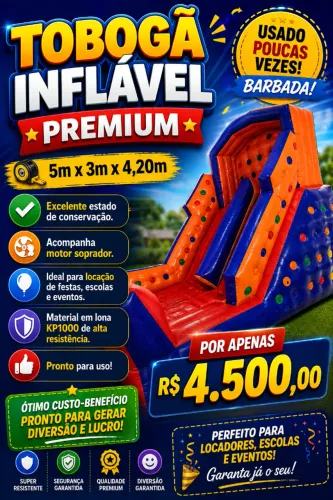 Tobogã inflavel