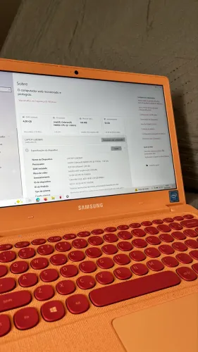 Notebook Samsung Flash F30 Rosa Intel Celeron 4gb Ssd 64gb
