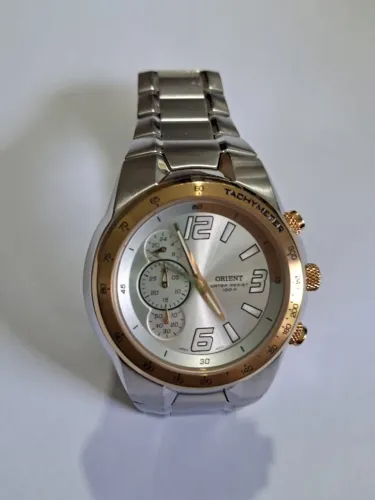 Relógio Orient Chronograph MBSS1270 Aço Com Dourado (Higienizado)