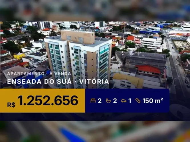 Incrível apartamento em Bento Ferreira com 2 quartos e área externa