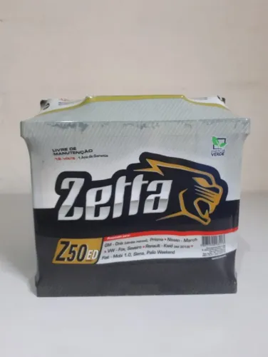 Bateria 50ah Zetta(Onix, Kwid, Prisma, March, Fox, Ka, Mobi) Entrega/Instalação Grátis