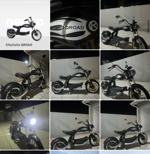 Motor elétrica com bateria de litum de 2000 w takkp preto