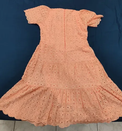 Vestido Midi Laise Salmão Tamanho G