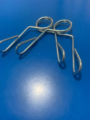 2 presilhas de prender anilhas na barra de academia