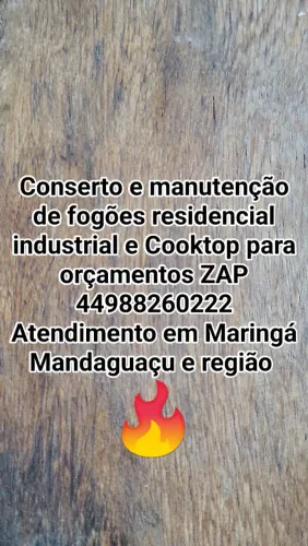 Conserto manutenção de fogões residencial industrial e Cooktop 