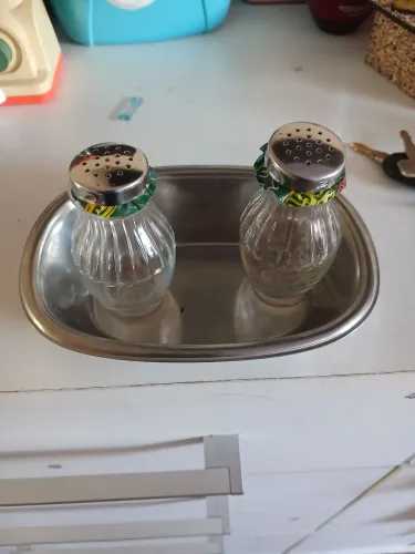 Mini Saleiros Com Bandeja De Mesa Meridional Vidro E Inox (Usado)