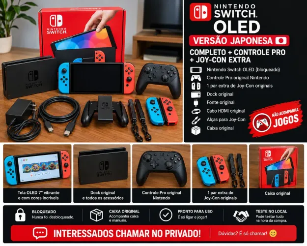 NINTENDO SWITCH OLED COMPLETO