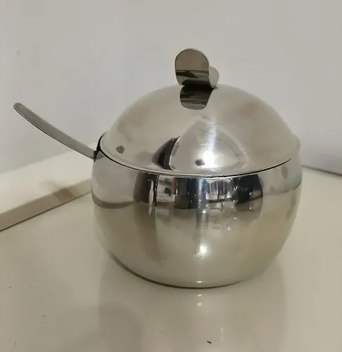 Açucareiro de Aço Inox Hara Modelo Luna