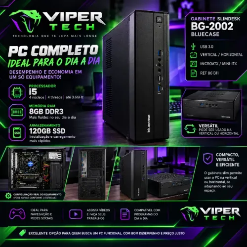 PC COMPLETO ? i5 | 8GB RAM | SSD 120GB