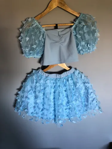 Fantasia Conjunto Butterfly Ruched Shein