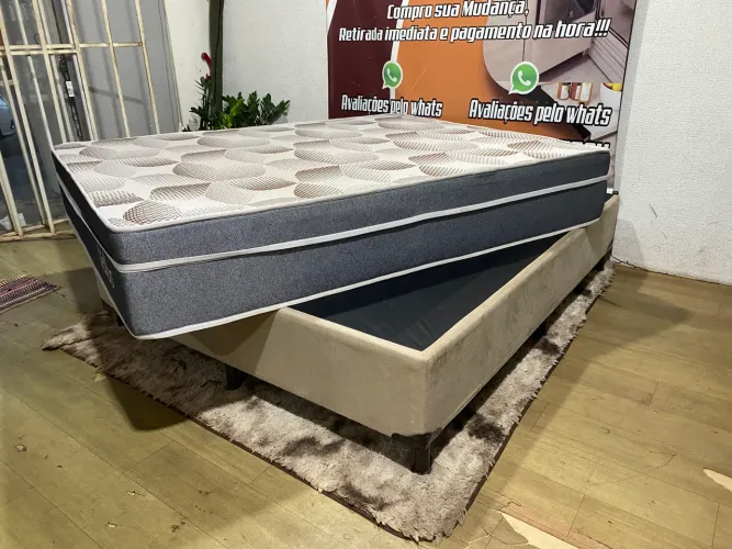 Cama Box Quenn novinha sem uso top ( entrego )