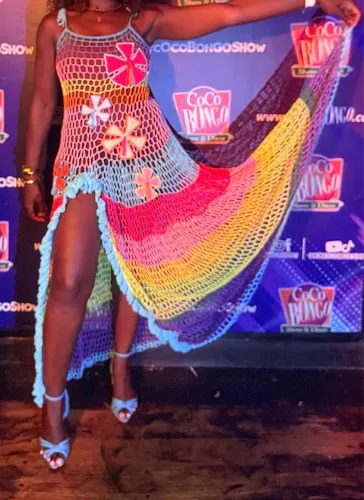 Vestido de crochê