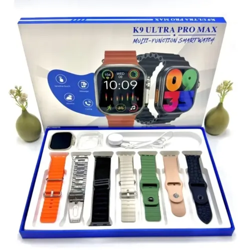 Novo Smart Watch K9 Ultra Pro Max Seri 10 49mm com 7 Pulseas Esporte
