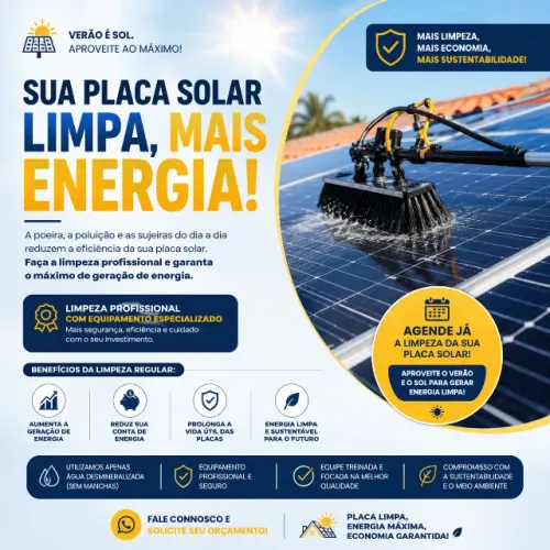 Limpeza de placa solar em manaus