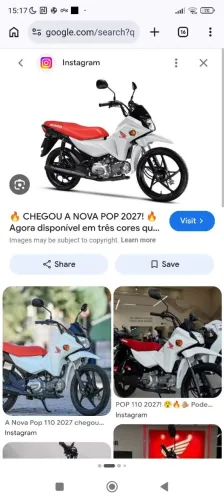 Moto se encontra na agência Honda 0 km