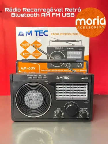 Rádio Am/Fm Antigo Retrô Bluetooth Pen Drive Lelong Le-609