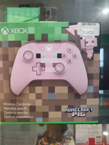 CONTROLE XBOX ONE MINECRAFT PIG ORIGINAL NOVO, Loja Física